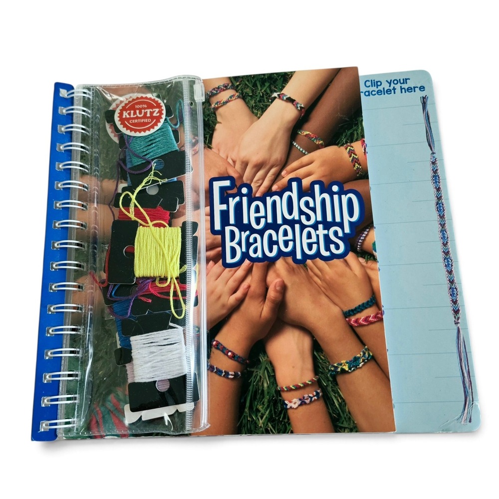 Klutz Friendship Bracelets Craft Kit Book 10 Ways Floss Beads 1591747000